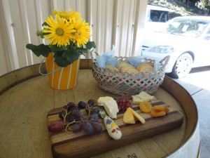 Snacks at Villa del Monte Winery
