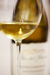 Glass of Villa del Monte Chardonnay