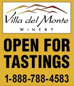 Villa del Monte open sign