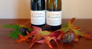 wine and fall leaves